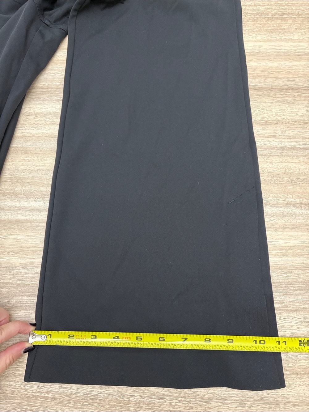 Athleta Wide Leg Pull On Pants Women Size Medium Petite Black - Picture 7 of 9